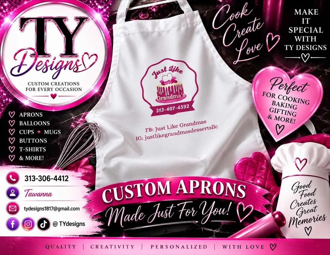 Custom apron with business logo